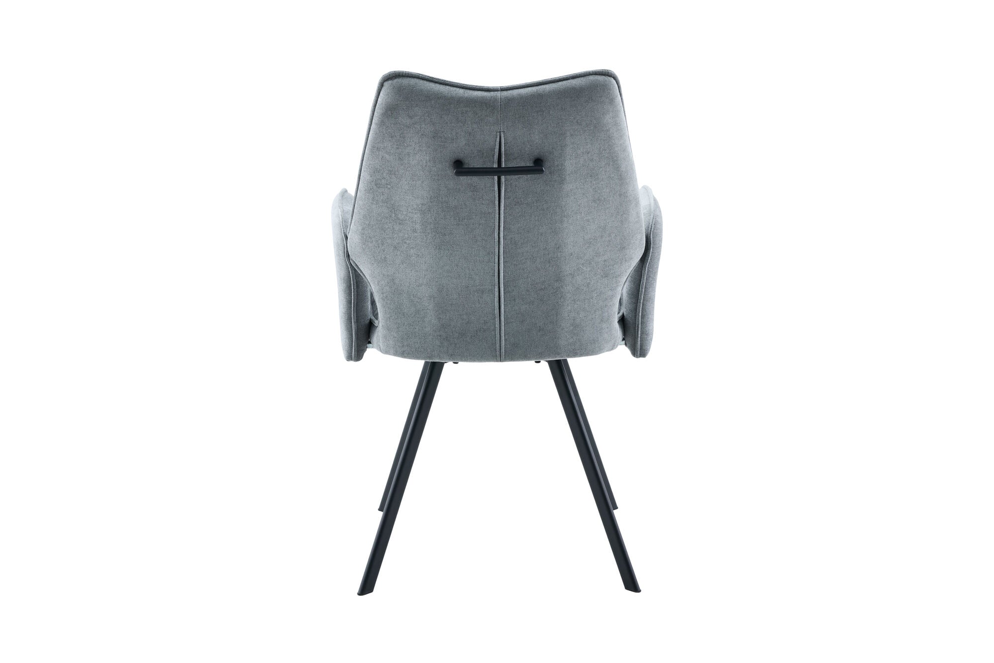 Scaun tapitat cu stofa si picioare metalice Velour