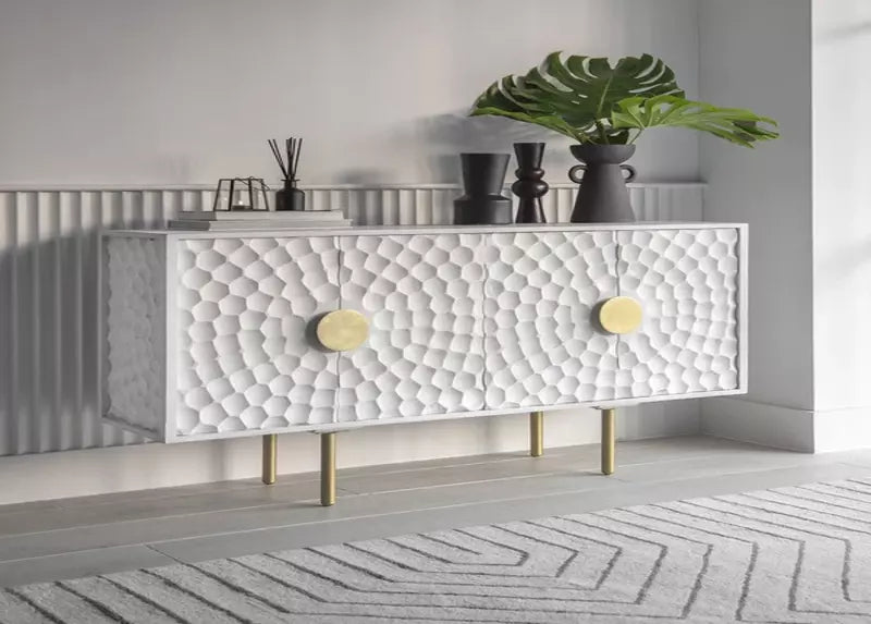 Comodă Elegance din lemn de mango si metal