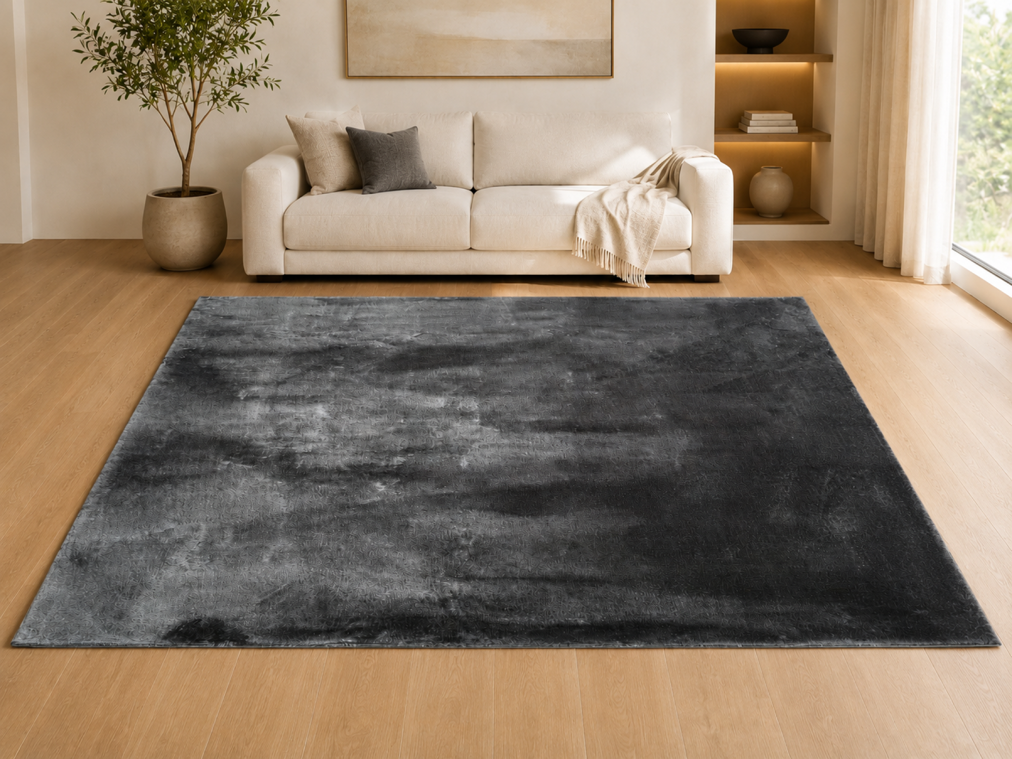 Covor Dumonde Cashmere gri închis 140x200 cm