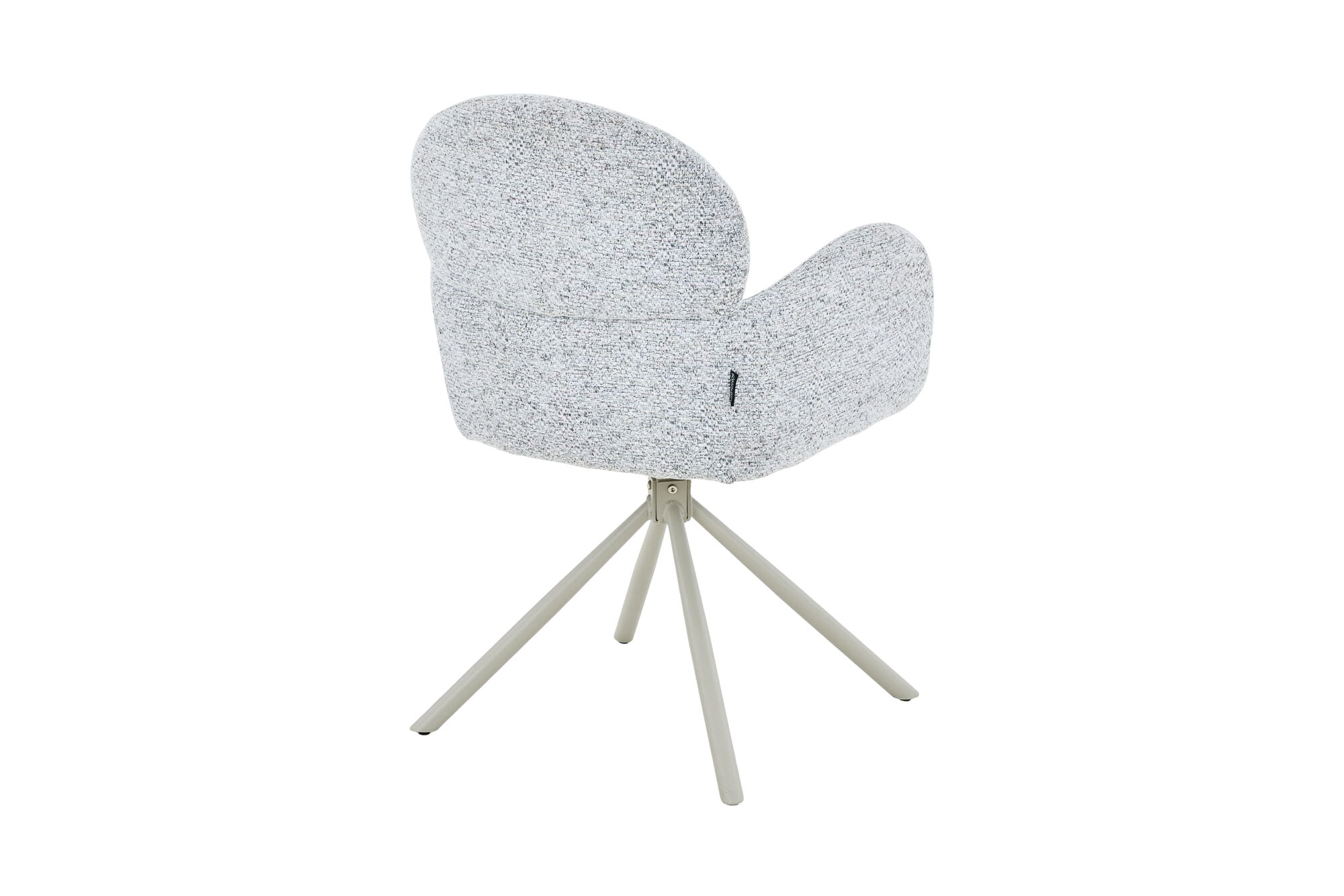 Scaun tapitat cu stofa si picioare metalice Soho 57x61 cm