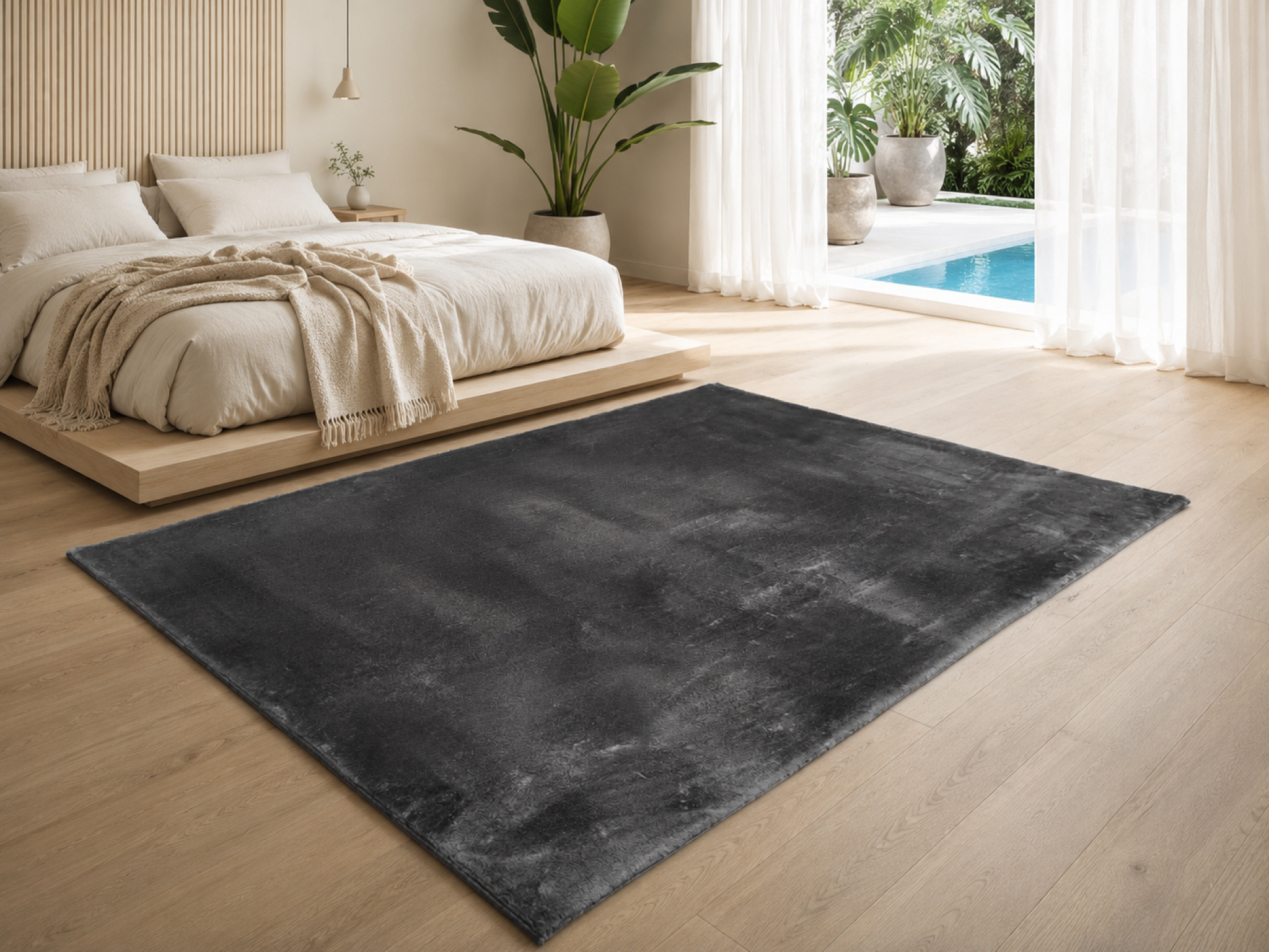 Covor Dumonde Mellow gri închis 80x150 cm