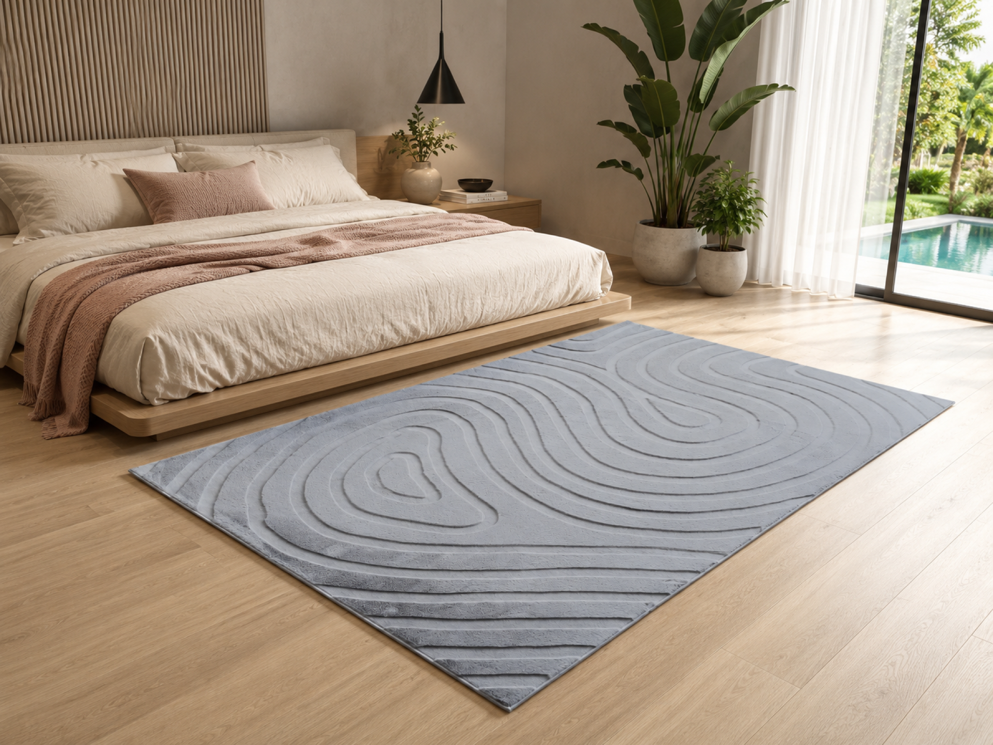 Covor Dumonde Velvique gri deschis 140x200 cm